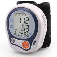 LotFancy Blood Pressure Monitor Cuff Wrist, Digital Blood Pressure Monitor (5”-8”), 60 Reading Memory, Digital Sphygmomanometer for Irregular Heartbeat Detection, Portable Case Included