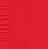 RED BEVERAGE NAPKINS (50 PER PACK)