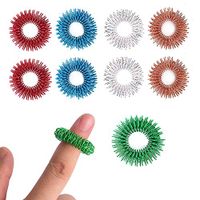 AHCS ACUPRESSURE HEALTH CARE SYSTEMS Finger Ring Set (Pack of 10) Cool Hand