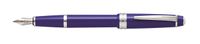 Cross Bailey Light Polished Blue Resin Fountain Pen with Medium Nib