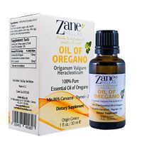 Zane Hellas 100% Undiluted Oregano Oil. Pure Greek Wild Essential Oil of Oregano .86% Min Carvacrol. 129 mg Carvacrol Per Serving. Probably The Best Oregano Oil in The World. 1 fl. oz.- 30ml.