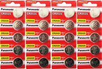 Panasonic CR2025 3 Volt Lithium Coin Battery (4 Packs of 5)