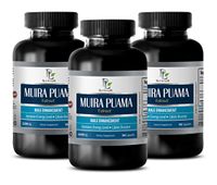 Focus and Energy Supplements - Muira PUAMA Extract - Male Enhancement - Increases Energy Levels - LIBIDO Booster - Energy Booster for Men - 3 Bottles (270 Capsules)