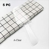 Wonderful Deluxe Disposable Plastic Tableware Premium Cake Knives Cutlery For Party & BBQ - 5 PC (A-Clear)