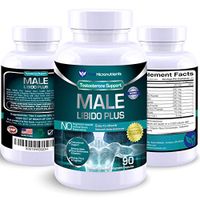 Male Libido Plus- Natural Testosterone Booster for Men That Supports Energy, Desire, Performance & Stamina. Maca, Ginseng, Horny Goat Weed, Muira Puama & Tribulus - Pure Micronutrients