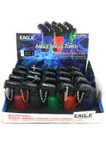 Eagle Angle Single Torch Lighters Small 20-Pack Box on Tray