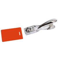 Slot Punch Badge Hole Punch Plier Tool for PVC ID Card Hand Held (Punch)