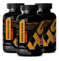 Weight Loss Supplements for Women Natural - Moringa OLEIFERA 4:1 Extract - Moringa Supplement - 3 Bottle 180 Capsules