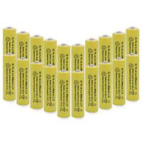 QBLPOWER AA NiCd 600mAh 1.2V Solar Batteries Rechargable for Outdoor Garden Solar Lights Lamp(20 Pack AA Yellow)