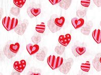 Red and Pink Heart Gift Wrapping Tissue Paper for Art DIY Crafts in Bulk # 445~10 Large Sheets Size 20" x 30"