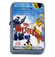 The Mysterians Alien Sci Fi Windproof Refillable Flip Top Oil Lighter with Tin Gift Box D-279