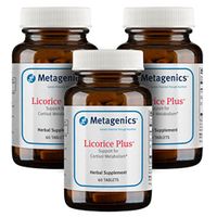 Metagenics Licorice Plus Support for Cortisol Metabolism 60 Tablets - 3-Pak