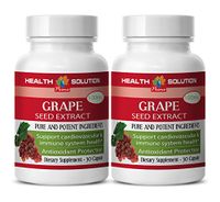 Immune Support - Grape Seed Extract - Grape Seed Extract Pills - 2 Bottles 60 Capsules
