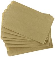 50 Bags Flat Plain Paper or Patterned Bags for candy, cookies, merchandise, pens, Party favors, Gift bags (5" x 7", Plain Kraft)
