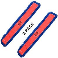 Alpine Industries Heavy Duty Microfiber Mop Head - Cleans Wide Areas - Commercial Mop Head - Super Absorbent Mop (48 in, 2 Pack)