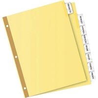 Avery 8-Tab Binder Dividers, Insertable Clear Big Tabs, 24 Sets (11115)