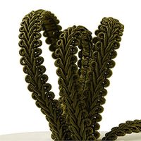 Olive Gimp Braid Trim 3/8" X 10 Yards