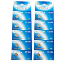 Eunicell CR1025 5033LC Lithium Blister Pack 3V 3 Volt Coin Cell Batteries (10 pcs)