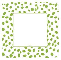 Paper Plates Dinner Size Paper Party Supplies Spots, Green, Pack of 16