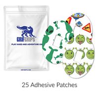 GrifGrips Extreme - Dexcom G4 and G5 Oval Cuts (Pack of 25) (Extremely Alien)