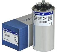 GE Genteq Round Capacitor 45 7.5 uf MFD 370 Volt 27L947BZ3 27L947