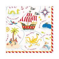 Caspari Yo Ho Ho! Paper Luncheon Napkins, 20 Per Package