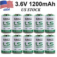 3.6V 1200mAh Lithium Replacement Battery SAFT LS14250 1/2 AA High Capacity (Pakc of 10)