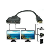 Gotd HDMI Adapter Converter Splitter Cable, 1 in 2 out / Male to 2 Female