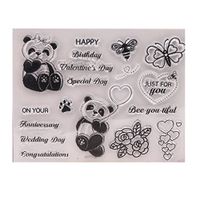 RingBuu Transparent Silicone Clear Rubber Stamp Cartoon Owl Diary Scrapbooking DIY Craft