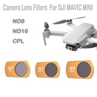 Vkarh Camera Lens Filter for DJI Mavic Mini (ND8/PL ND16/PL ND32/PL ND64/PL), Filters Waterproof Scratchproof Dustproof Oilproof (CPL + ND8 + ND16)