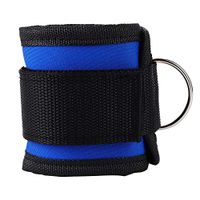 Ankle Strap - Delaman Gym Leg Strength Training Weight-Bearing Power Strap Foot Ring for Fitness (Color : Blue)