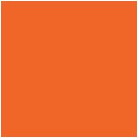 Jillson Roberts 12 Sheet-Count Matte Finish Flat Folded Gift Wrap Available in 22 Solid Colors, Orange