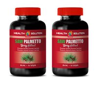 Hair Growth Men Vitamins - Saw Palmetto Berry Extract 160MG - Saw Palmetto herb - 2 Bottles (120 Softgels)