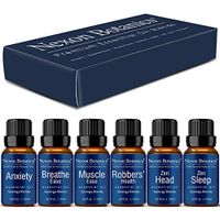 Essential Oil Blends Set 10 ml Each - Great Synergy Blends Kit for Aromatherapy and Diffuser - Perfect Gift - Anxiety, Breathe Ease, Muscle Ease, Robbers' Health, Zen Head, Sleep