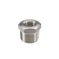 Beduan Stainless Steel Reducer Hex Bushing, 3/4" Male NPT to 1/2" Female NPT, Reducing Cast Pipe Adapter Fitting
