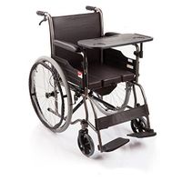 Transport Wheel Chair,Lightweight Wheelchair, Wheelchair for Adults - Travel Wheelchair, Full Steel Tube Reinforcement Wheelchair, Portable Folding, Toilet, Elderly, Disabled for Adult