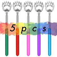 Back Scratchers Bear Claws Design and Portable Extendable Telescopic with Rubber Handles Suitable for The Elderly Men Women Children Pets Can Easily Scratch Great Christmas Gift 5PCS (Random Colors)