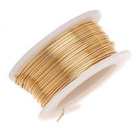Beadalon Artistic, 18 Gauge, Non-Tarnish, 4 yd (3.7 m) Craft Wire, NT Brass