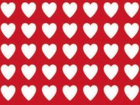 Valentine Wrap - Valentines Gift Wrap 30"x417' Gift Wrap Half Ream Roll (1 Roll) - Wraps -E1260H30