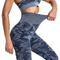Yoga Pants for Women Camouflage Leggings Fitness Sports Athletic Elastic Pant Short Gym Runnin Workout