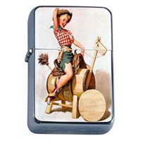 Vintage Retro Sexy Bridesmaid Party Oil Lighter Pin Up Girl-086