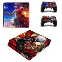 Skin Sticker - Vinyl Skin PS4 Slim Skin Sticker Tokyo Ghoul Decal Stickers for PS4 Slim Console and Controller for PS4 Slim Skin, PS4 Pro Skin, Ps4 Skin Sticker A166