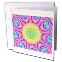 3dRose Alien Flower - Greeting Cards, 6 x 6 inches, set of 12 (gc_7368_2)