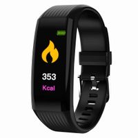 Bestmemories Waterproof Smartwatch Unisex Sports Smart Watch Fitness Tracker Bracelets Color Screen Smart Pedometer Watch for Monitoring Heart Rate Blood Pressure