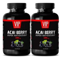 antioxidant Booster Powder - ACAI Berry 1200MG - Super ANTIOXIDANT - acai Natures Bounty - 2 Bottles (120 Capsules)
