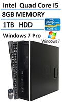 2016 HP 8300 Elite Small Form Factor Desktop Computer (Intel Quad Core i5 up to 3.6GHz Processor), 8GB DDR3 RAM, 1TB HDD, USB 3.0, DVDRW, Windows 10 Professional (Renewed) (1TB