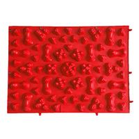 Elevin(TM) Large Colorful Acupuncture Foot Massager Medical Therapy Mat Foot Massage Pad (Red)