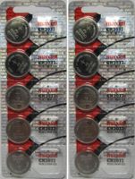 10 Pack Maxell Lithium 3V Batteries Size CR2032