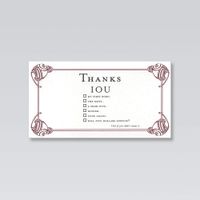 Thank You IOU card