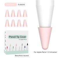 Protector Case Compatible with Apple Pencil Tips for 1st & 2nd Generation, MOTJERNA 8 Packs Nib Replacement Cover for Drawing Noiseless Stylus Cap Tip for Apple iPad Air/Mini/Pro 9.7 10.5 12.9